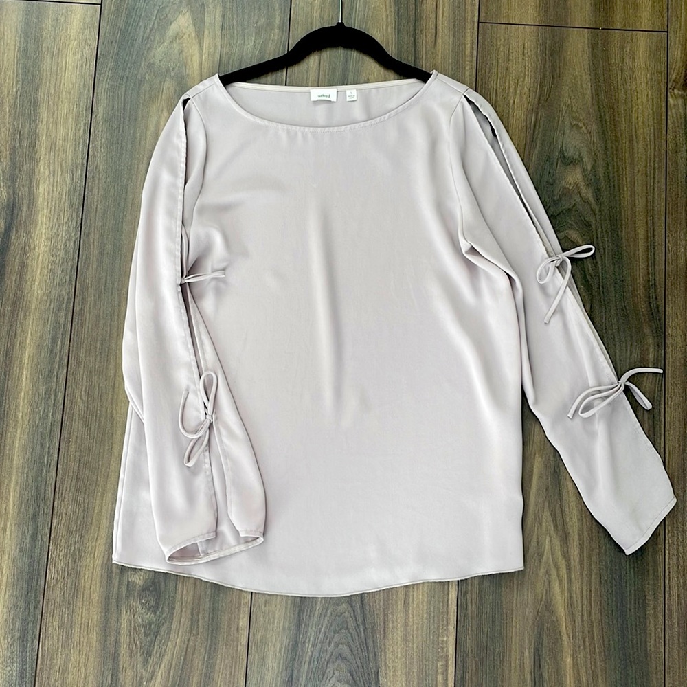 Wilfred Long Sleeve Crepe Dress Top